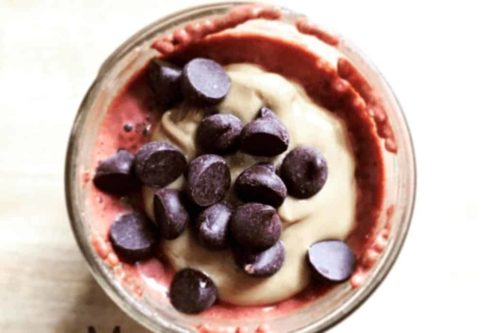 Chia Seed Pudding with mushroom powder