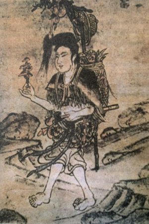 God of Agriculture, here holding Ganoderma Lingzhi (Reishi).
