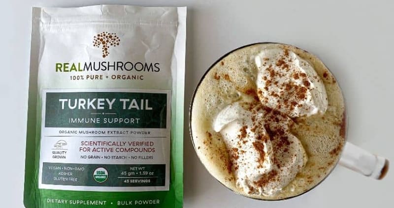 Healthy Pumpkin Spice Latte Recipe Turkey Tail Mushroom Extract