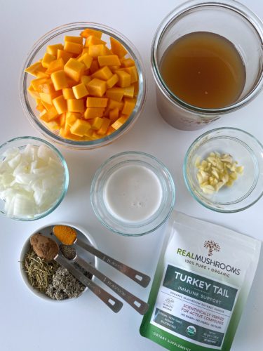 Turkey Tail soup ingredients 