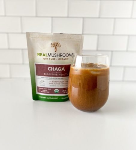 healthy chaga chai latte