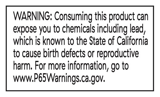 prop 65 warning