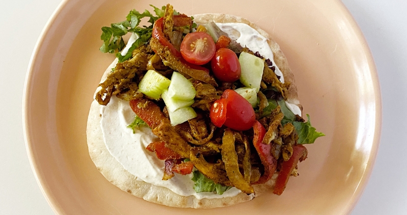 Mushroom Shawarma Recipe Header