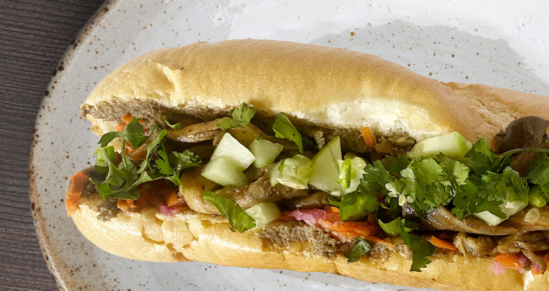 Bahn Mi Mushroom Sandwich Recipe cover