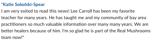 Review of Lee Carroll, a Medical Herbalist.